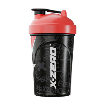X-Zero Black & Red Shaker (500ml)