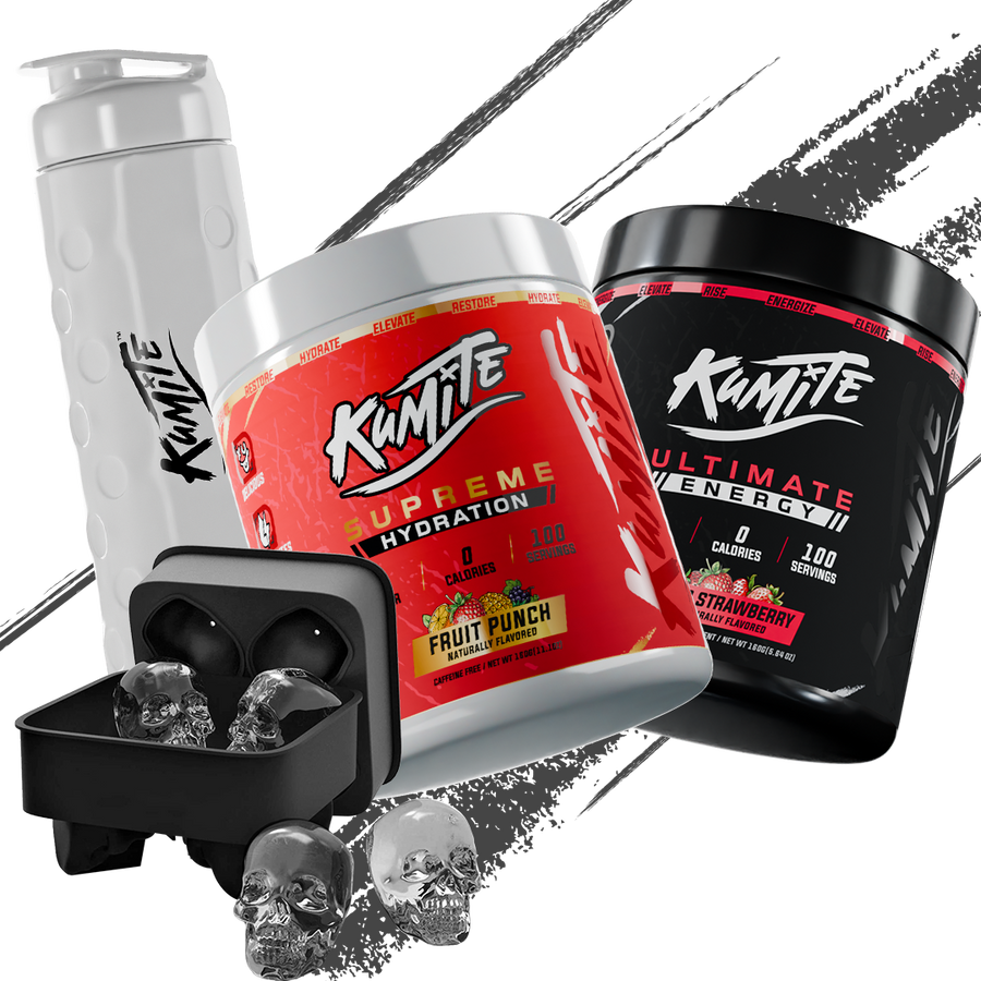 Kumite Hydration (Fruit punch) + Energy (Free accessories)