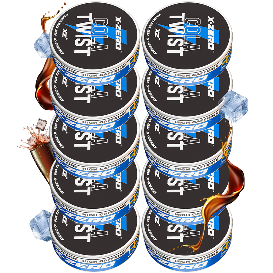 Cola Twist Energy Pouches (10 Pack/200 Pouches)