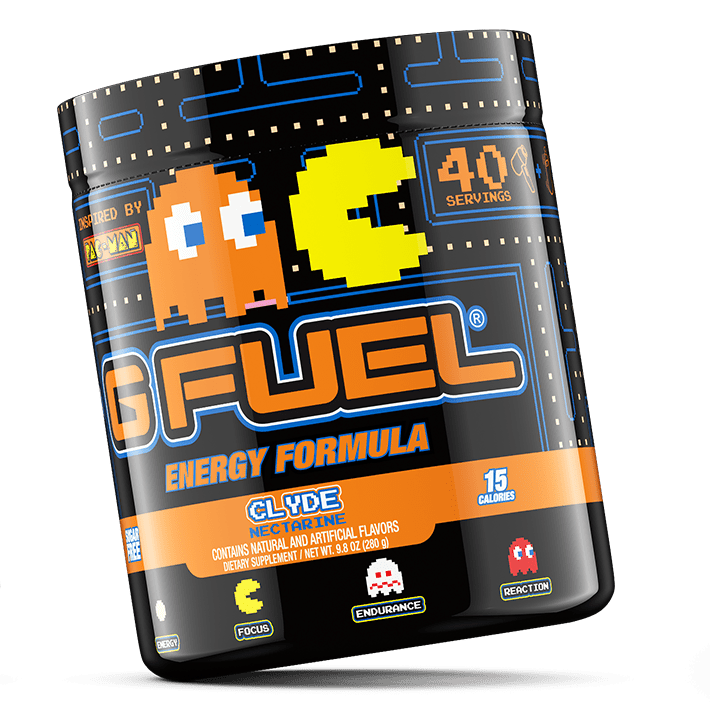 G FUEL energy, Clyde, tub,  product front tilted