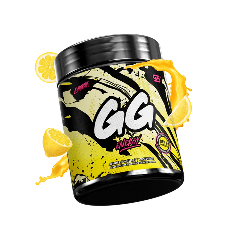 Gamersupps Energy, Lemonade, tub,  product front with fruits