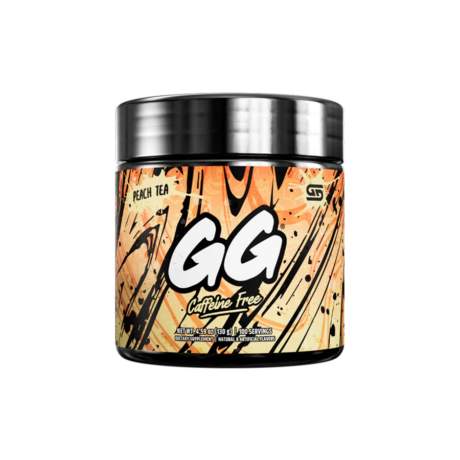 Gamersupps caffeine free, Peach Tea, tub,  product front