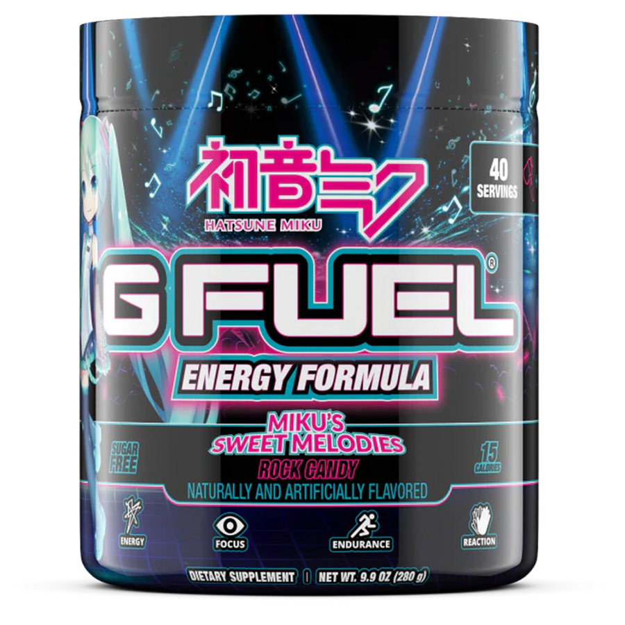 G FUEL energy, Miku's sweet melodies, tub,  product front