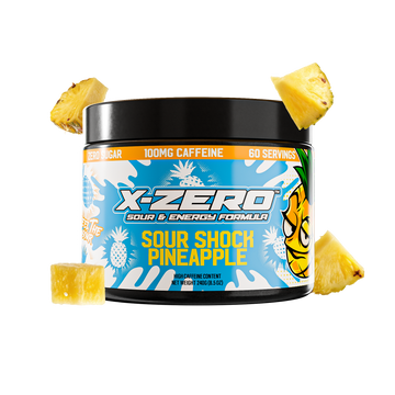 X-Zero Sour Shock Pineapple (240g / 60 Servings)