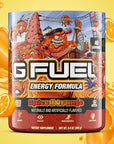 G FUEL Energy, Spiced orange, tub,  product front with matching background