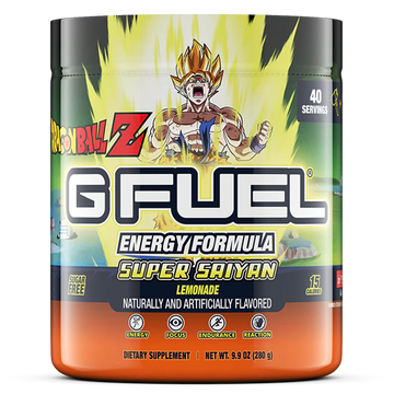 G FUEL Energy, Dragonball Z, Super Saiyan, tub,  product front