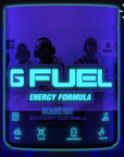 G FUEL Energy, Black Ice, Black light edition, tub, product front with matching background