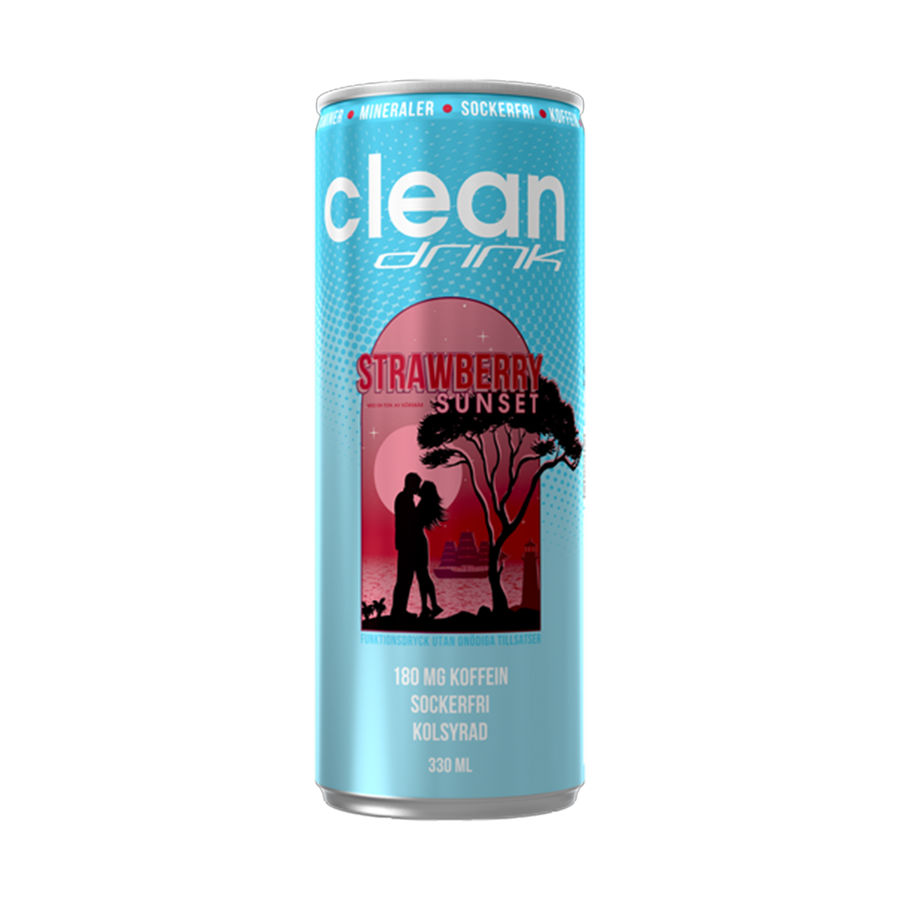 Clean Drink Strawberry Sunset 330ml