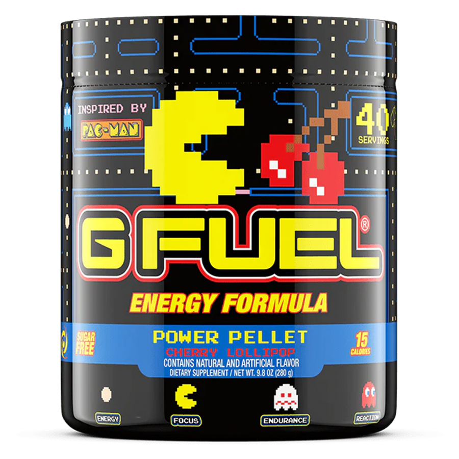 G FUEL energy, Pac man, Power Pellet, tub,  product front