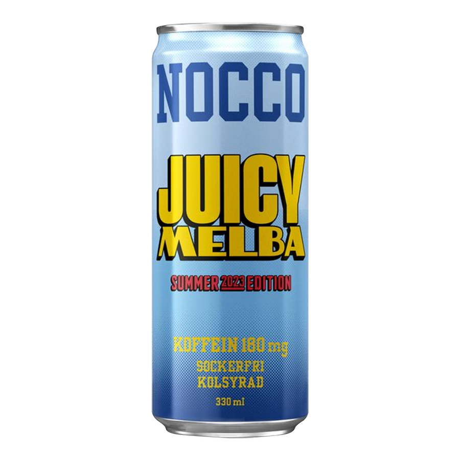 Front image of Nocco can Juicy Melba