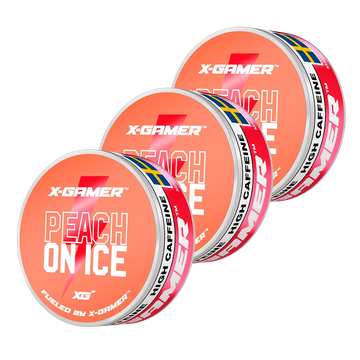 X-Gamer - Peach On Ice Koffein Prillor (3x)