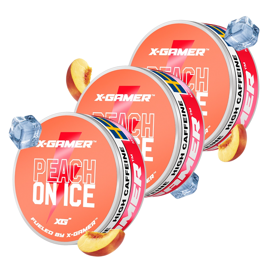 X-Gamer - Peach On Ice Koffein Prillor (3x)