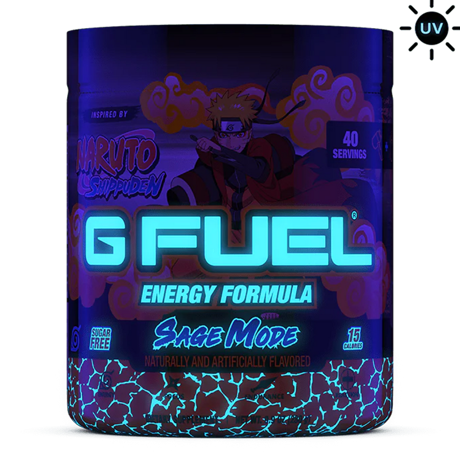 G FUEL Energy, Naruto, Sage mode, Black light edition, tub, product front