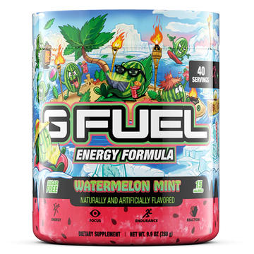 G FUEL Energy, Watermelon mint, tub, product front