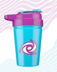 G FUEL stainless steel shaker, 473 ml, the hornet jr, product backside with some nice background design