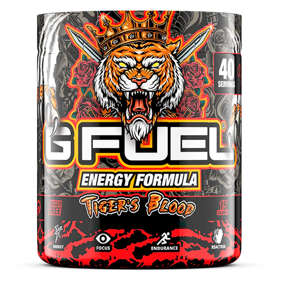 G FUEL Energy, Tigers blood, tub,  product front