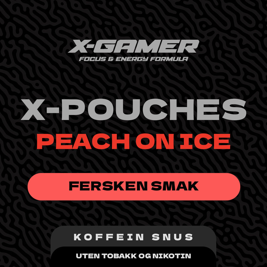 X-GAMER - PEACH ON ICE ENERGY POUCHES