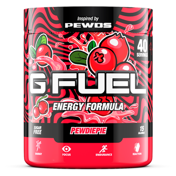 G FUEL energy, Pewdiepie, tub,  product front