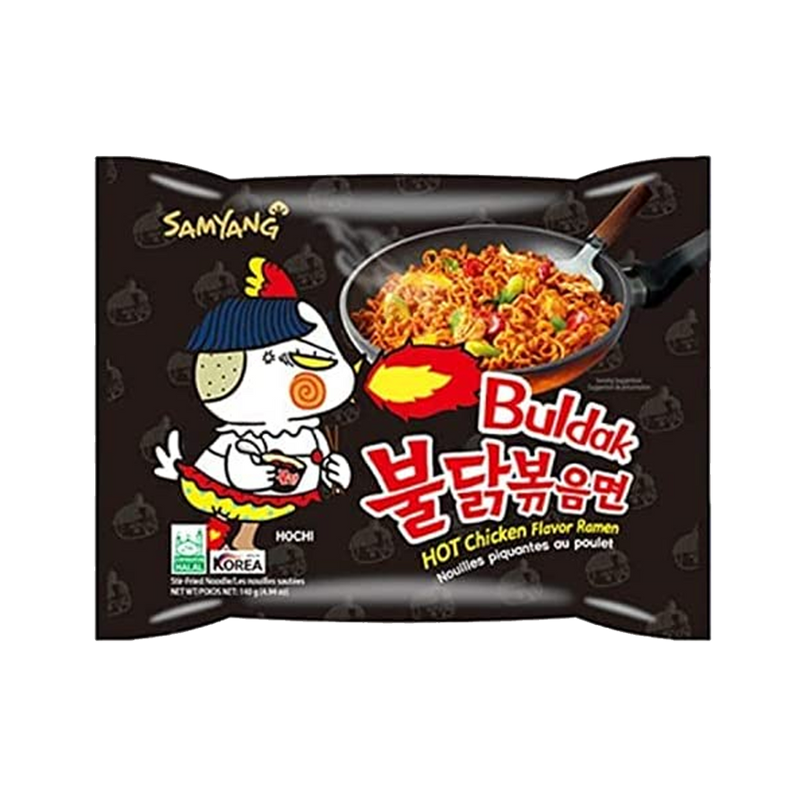 SAMYANG BULDAK HOT CHICKEN RAMEN SPICY NOODLES 140g (SORT)